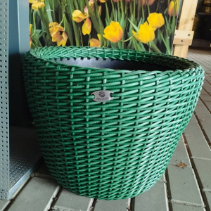 Кашпо полиротанг, 40л лаванда, кипарис